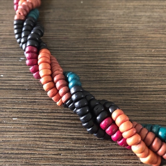 Vintage twist seed beaded necklace - Picture 2 of 4
